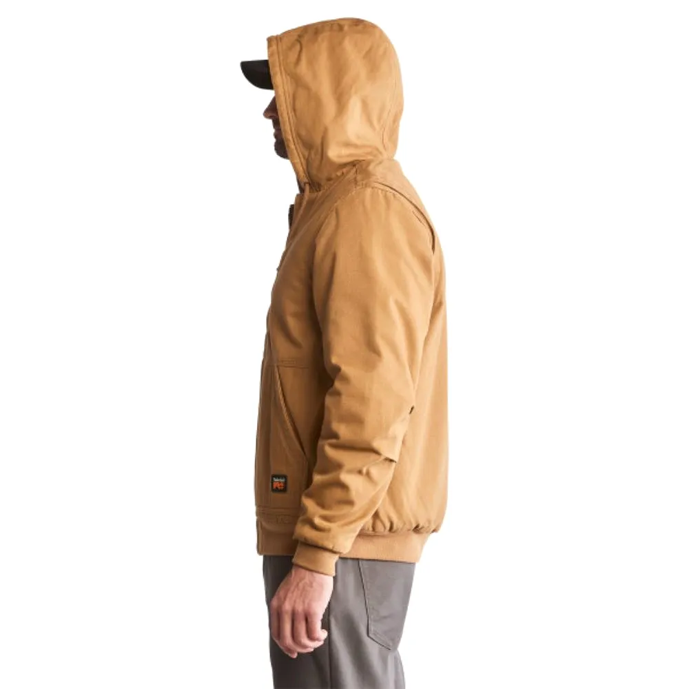 Timberland PRO Men's Gritman Lined Canvas Hooded Jacket - Dark Wheat TB0A1VB4D02