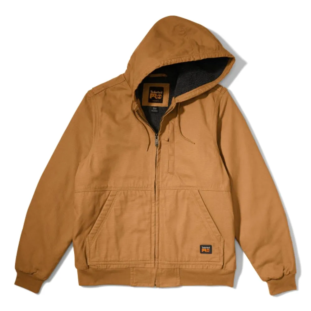 Timberland PRO Men's Gritman Lined Canvas Hooded Jacket - Dark Wheat TB0A1VB4D02