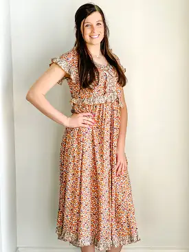 Trina Multi Print Floral Maxi Dress