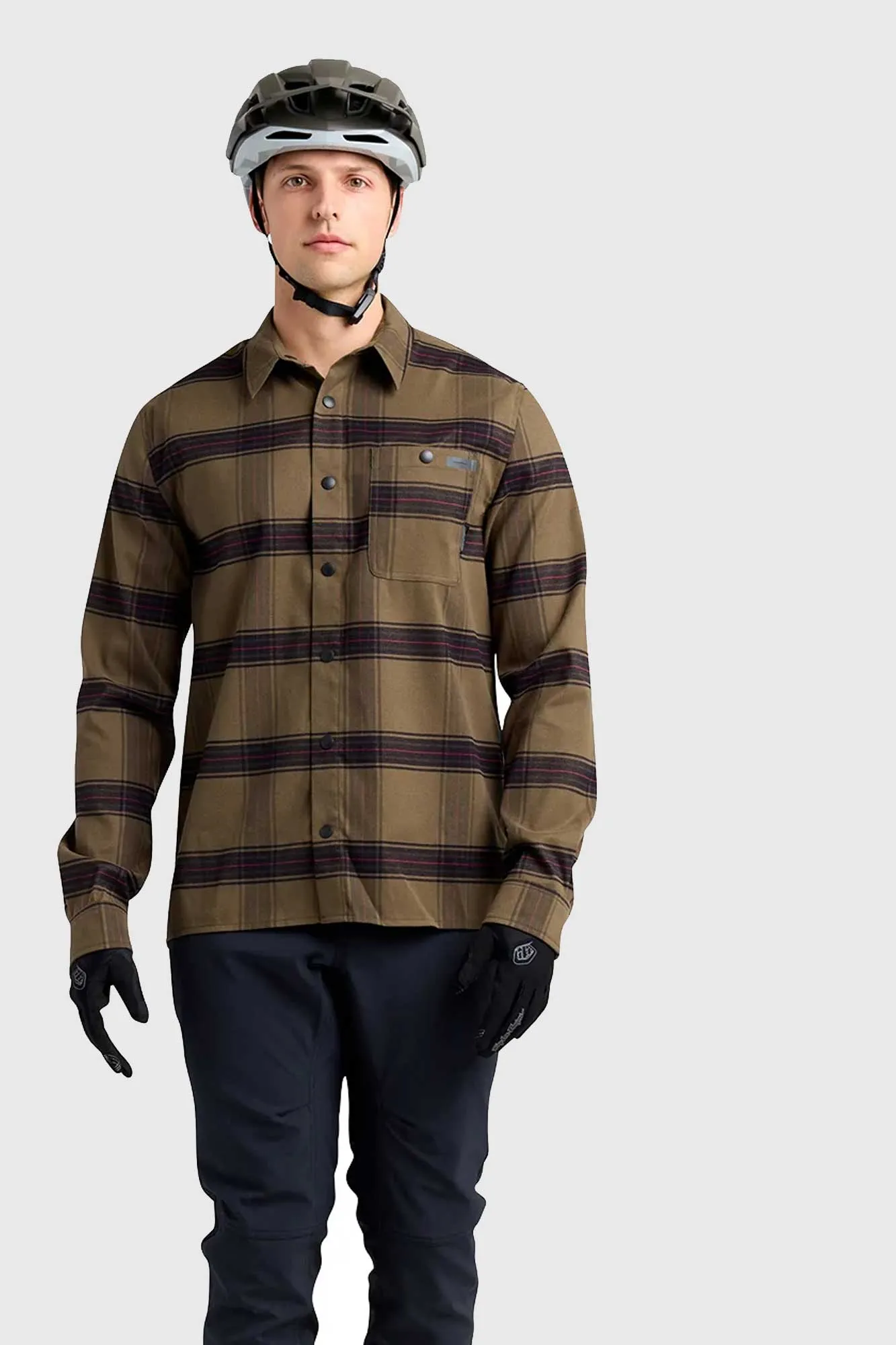 Troy Lee Designs Grind Flannel - Dark Pine