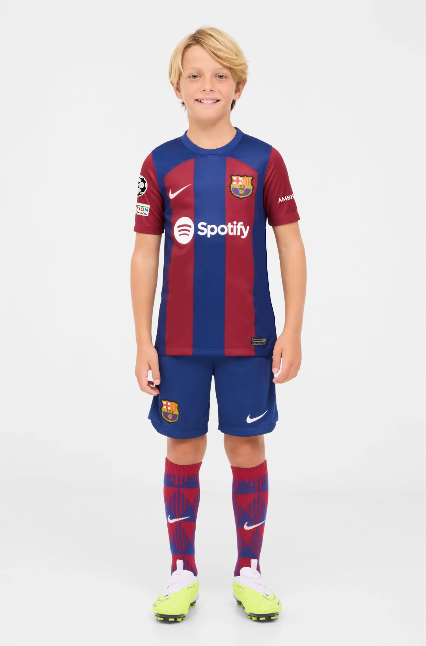 UCL FC Barcelona home jersey 23/24 - Junior