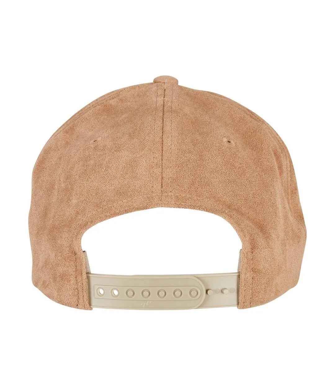 Unisex adult faux suede snapback cap khaki Flexfit