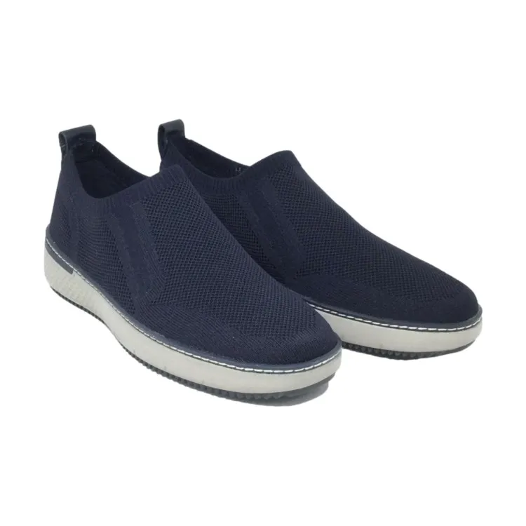 Valleverde 360994 Mocassini Slip On in Tessuto Blu