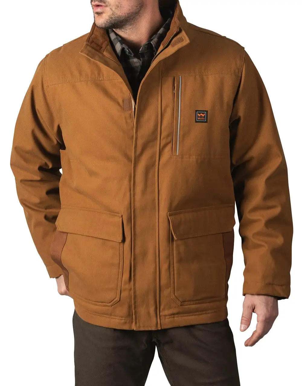 Walls Men's Cypress DWR Duck Insulated Work Coat - Pecan YC869