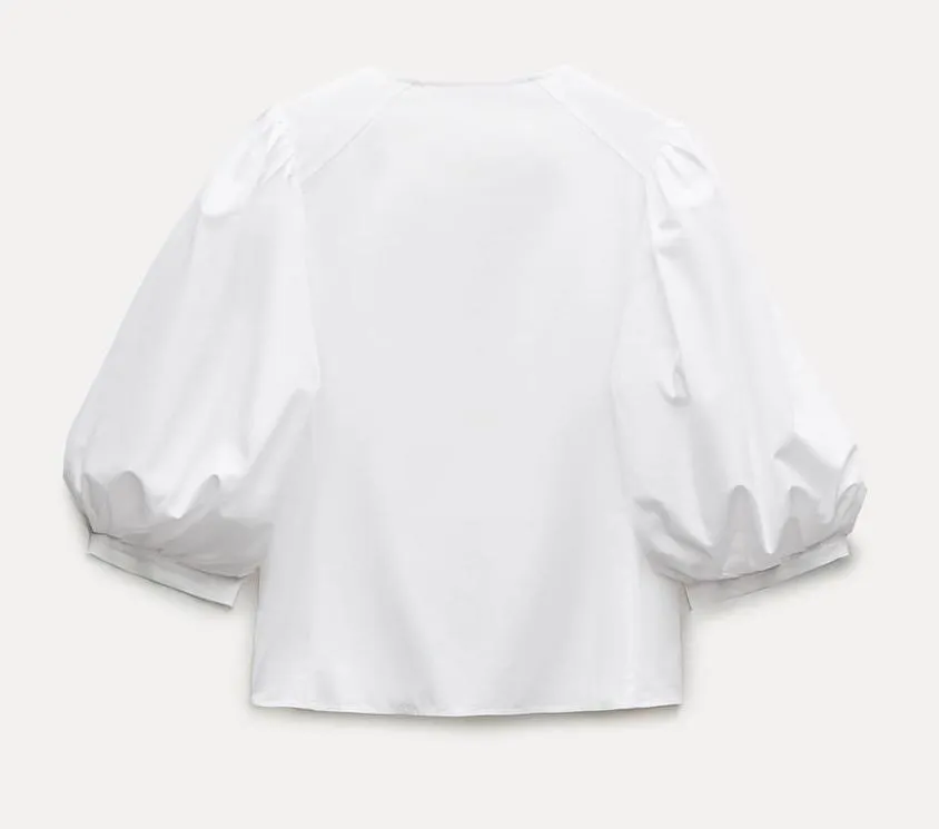 ZARA  |Casual Style Plain Shirts & Blouses